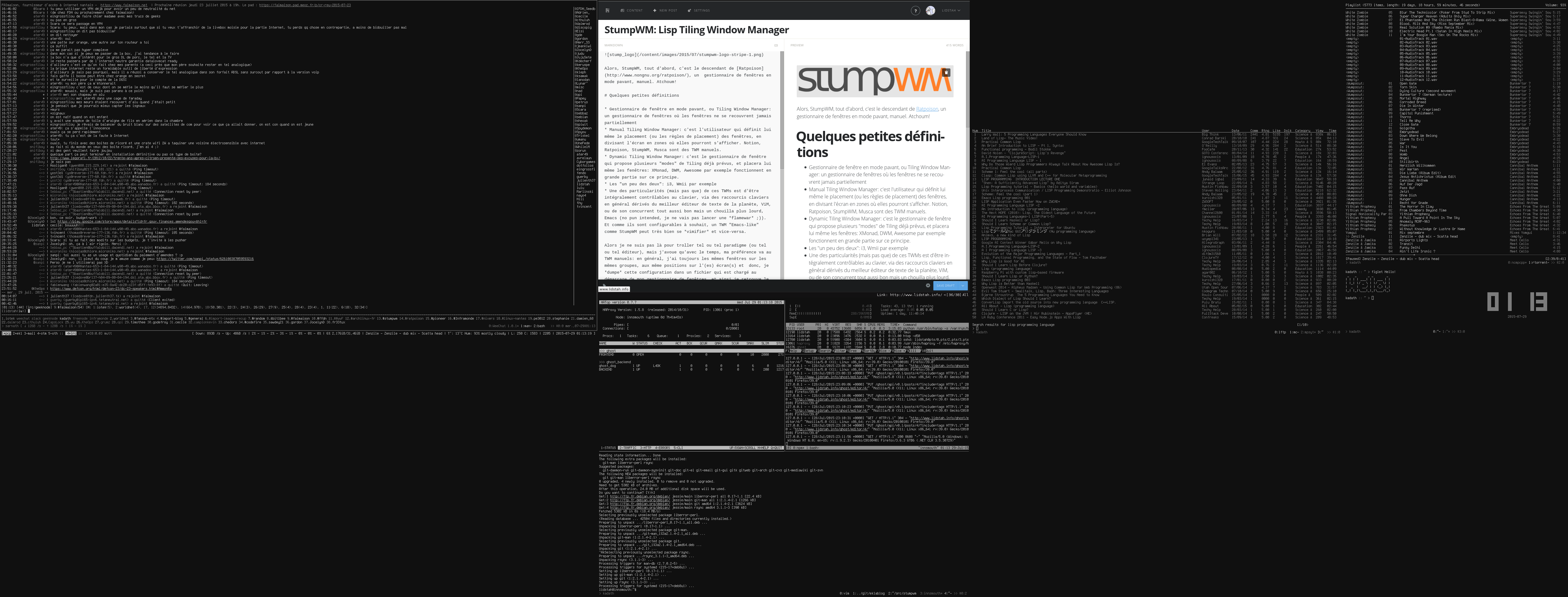 StumpWM: Lisp Tiling Window Manager